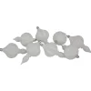 8ct White Shatterproof Finial Christmas Ornaments, 4.75"
