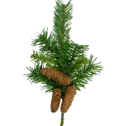Dakota Red Pine Artificial Christmas Spray with Pine Cones - 15"