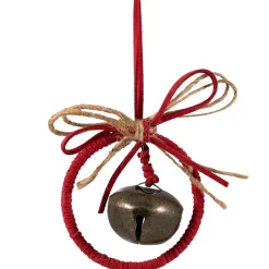 Dangling Jingle Bell with Bow Christmas Ornament - 2.5"