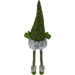 Dangling Legs Sitting Boy Gnome with Beard Christmas Figure - 21
