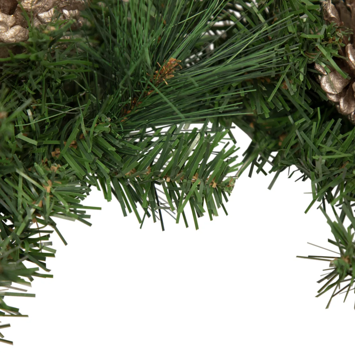 Decorated Red Poinsettia and Rose Artificial Christmas Wreath, 24-inch, Unlit