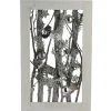 Decorated Standing Birch Branches in Wood Frame Table or Wall Decoration - 14.25"