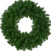 Deluxe Dorchester Full Pine Artificial Christmas Wreath, 24-Inch, Unlit