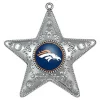 Denver Broncos NFL Sports Collectors Series Silver Star Ornament
