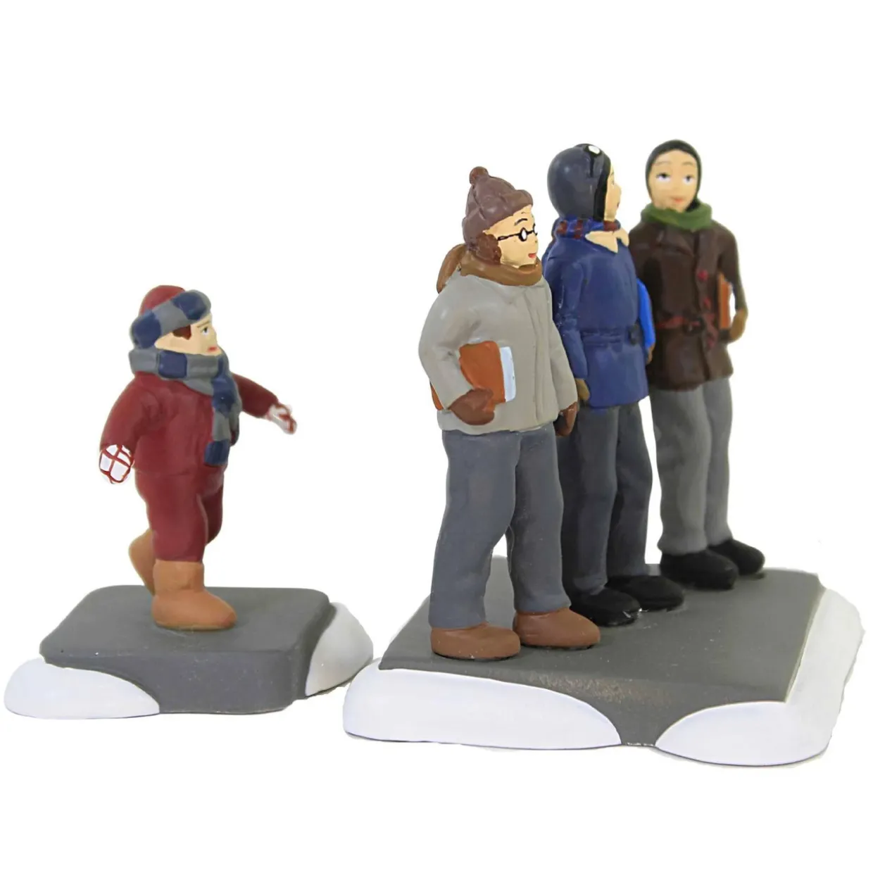 Dept 56 a Christmas Story C'mon Guys Wait Up Christmas Figure