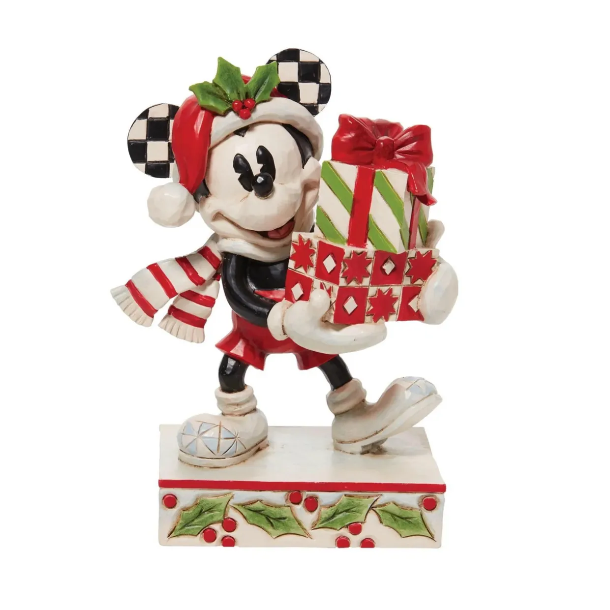 Dept 56 Mickey with Stacked Presents Christmas Figure