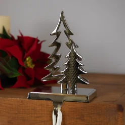 Double Pine Tree Christmas Stocking Holder - 7"