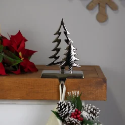 Double Pine Tree Christmas Stocking Holder - 7