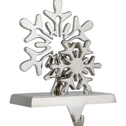 Double Snowflakes Christmas Stocking Holder - 6