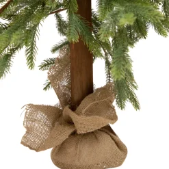 Downswept Pine Artificial Christmas Tree - 4'