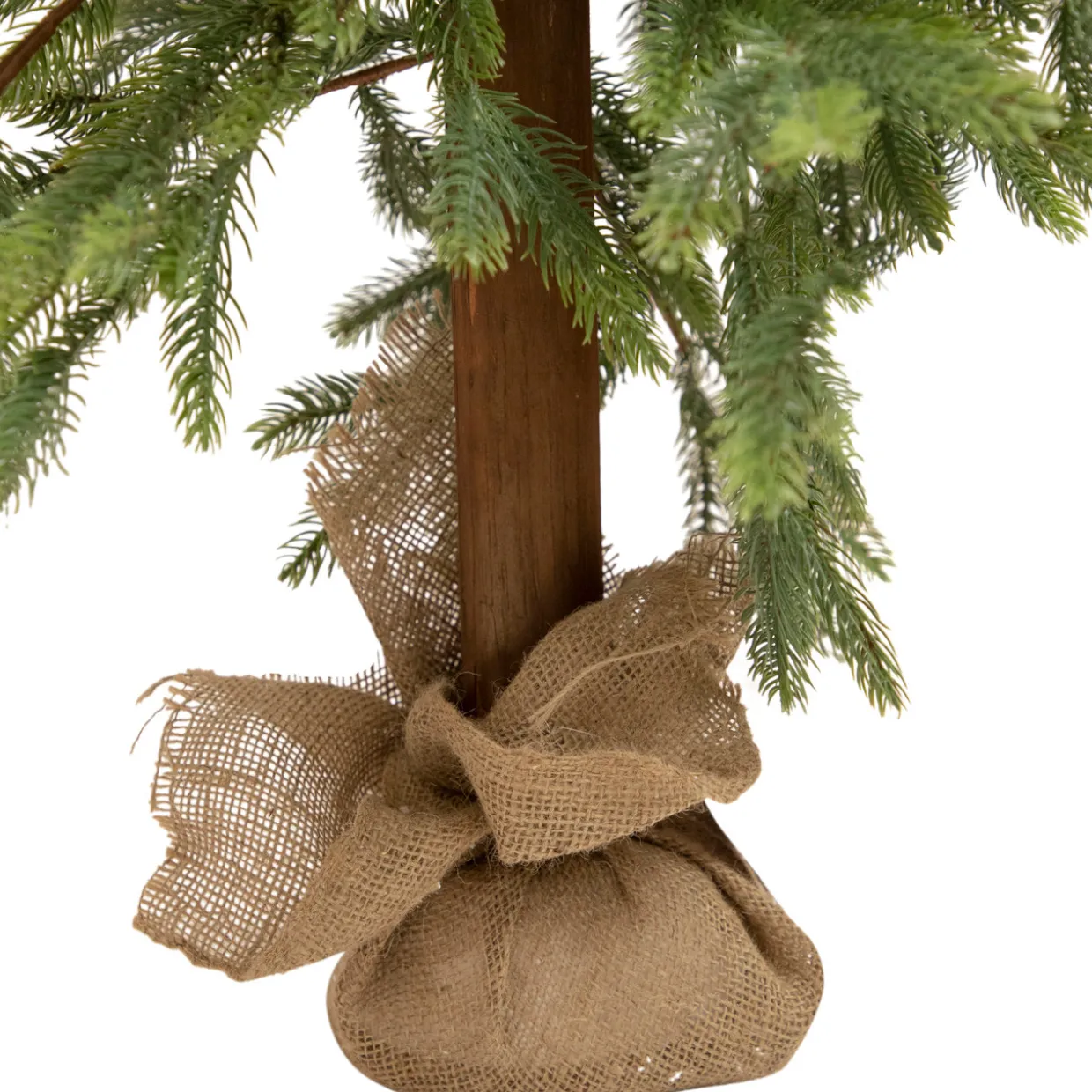 Downswept Pine Artificial Christmas Tree - 4'