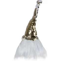 Elf Gnome with Sequin Hat Christmas Figure - 12