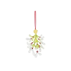 Enesco Faceted Acrylic Mistletoe Kisses Christmas Ornament