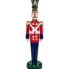 Fiberglass Commercial Christmas Toy Solider Soldier with Jewels - 6.25'