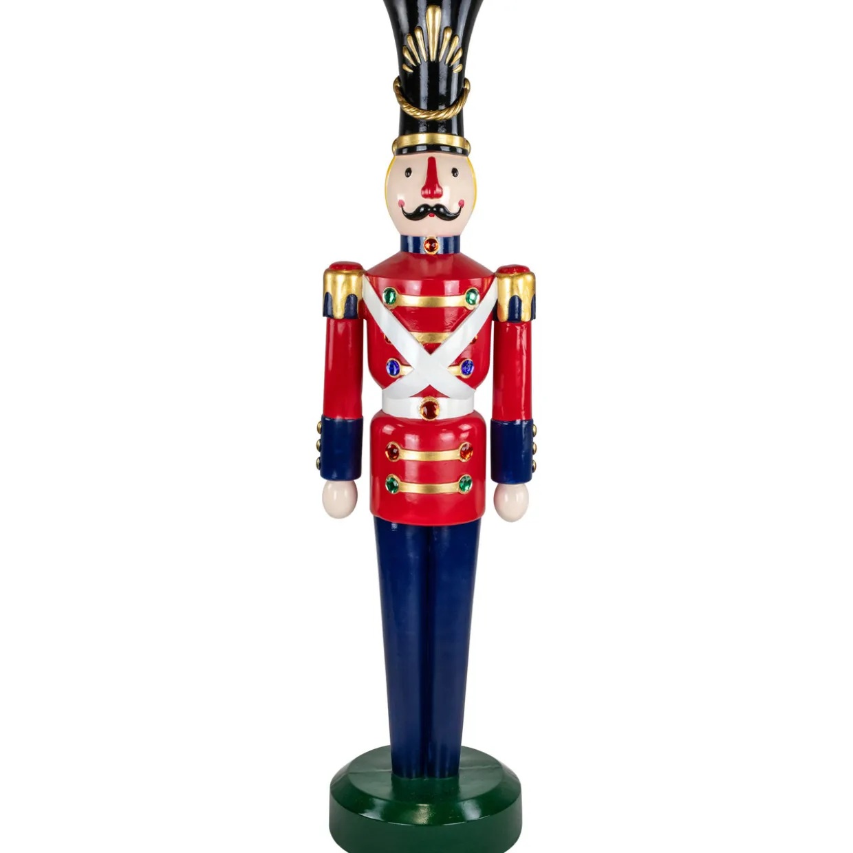 Fiberglass Commercial Christmas Toy Solider Soldier with Jewels - 6.25'