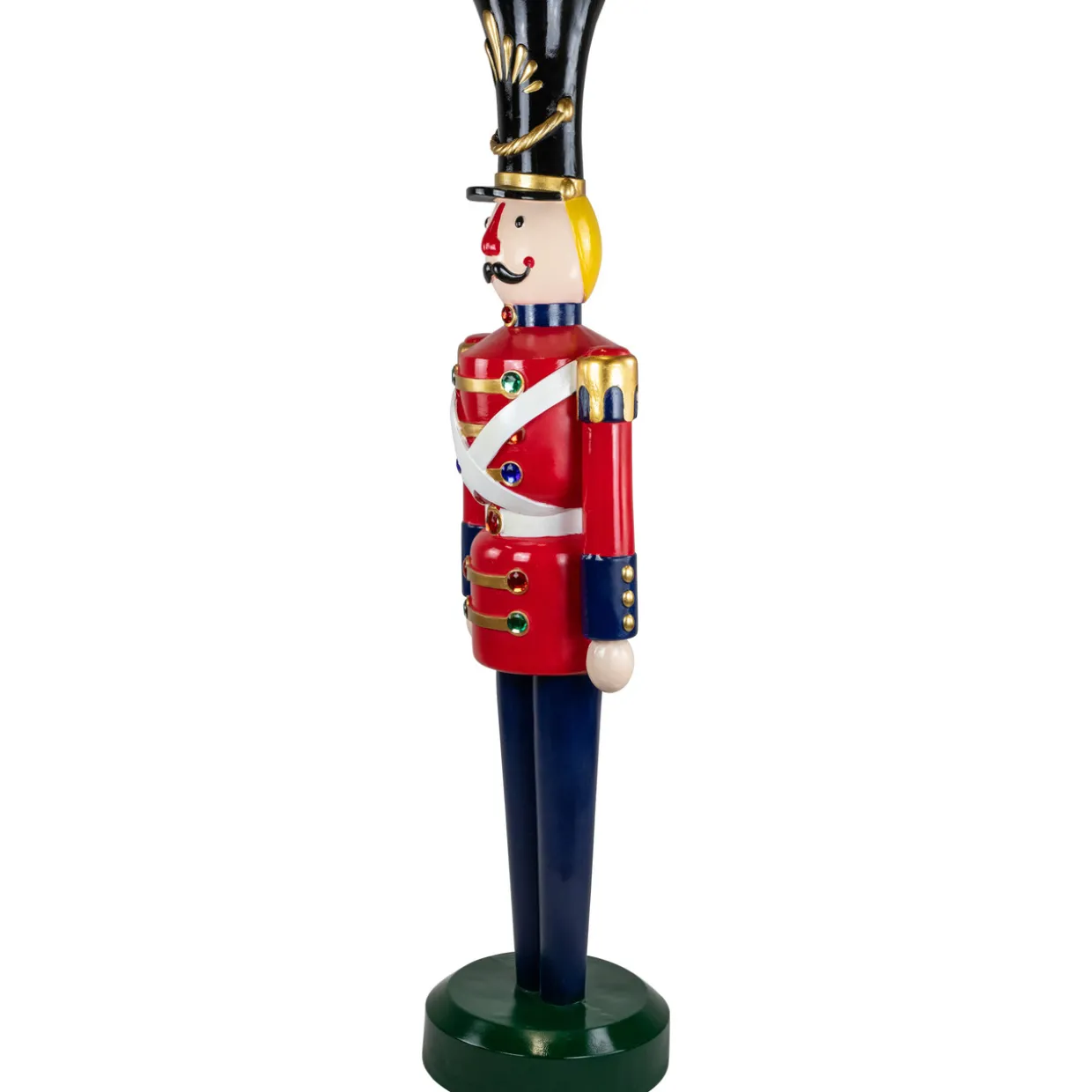 Fiberglass Commercial Christmas Toy Solider Soldier with Jewels - 6.25'
