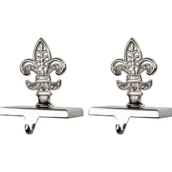 Fleur de Lis Christmas Stocking Holder - 5