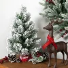 Flocked Angel Pine Artificial Mini Christmas Tree - 19" - Unlit