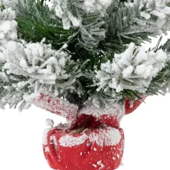 Flocked Angel Pine Artificial Mini Christmas Tree - 19