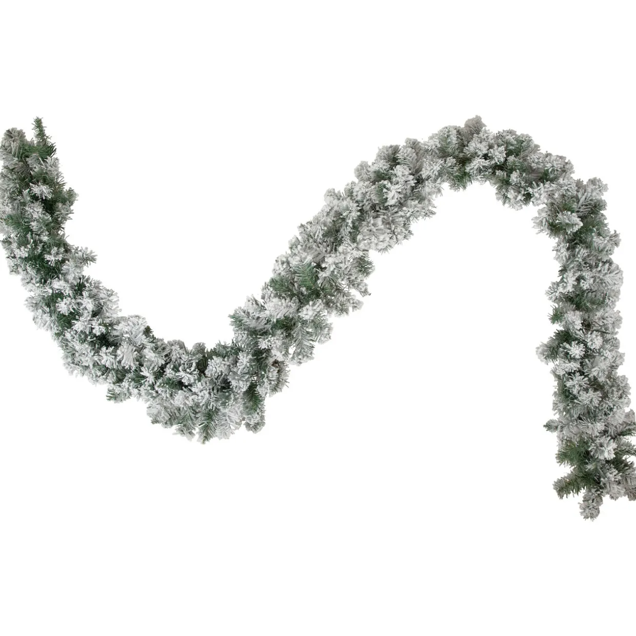 Flocked Madison Pine Artificial Christmas Garland - 9' x 10" - Unlit