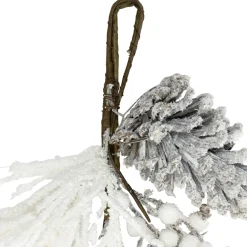 Flocked Pinecones and Berries Artificial Pine Christmas Garland - 6' x 8