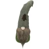 Forest Tree Chevron Hat Gnome Head Christmas Decoration - 21" - Green and Brown