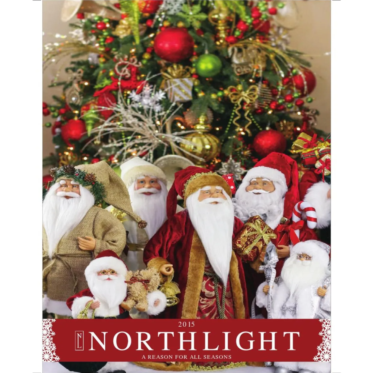 Frontier Reindeer Skiing Santa Claus Christmas Figurine - 9" - Red and White