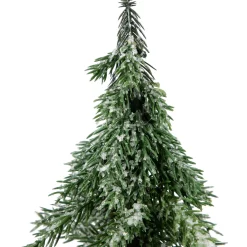 Frosted Icy Pine Christmas Tree with Jute Base - 10.5