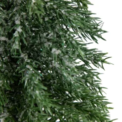 Frosted Icy Pine Tree with Jute Base Christmas Tree - 14