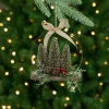 Frosted Mini Bottle Brush Trees Christmas Ornament - 7"