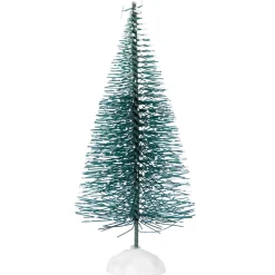 Frosted Mini Bottle Brush Pine Christmas Village Trees - 4