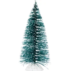 Frosted Mini Bottle Brush Pine Christmas Village Trees - 4
