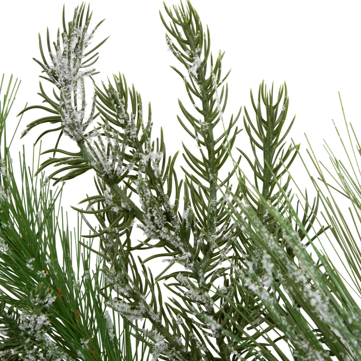 Frosted Mixed Pine and Cedar with Pinecones Artificial Christmas Garland - 5' x 10" - Unlit