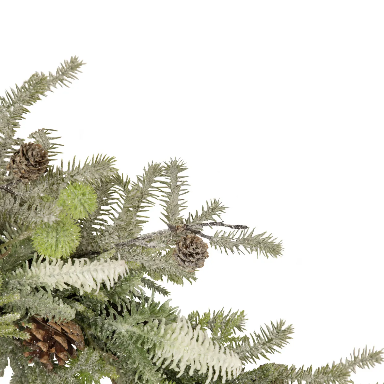 Frosted Pine and Pinecone Christmas Wreath, 30-Inch, Unlit