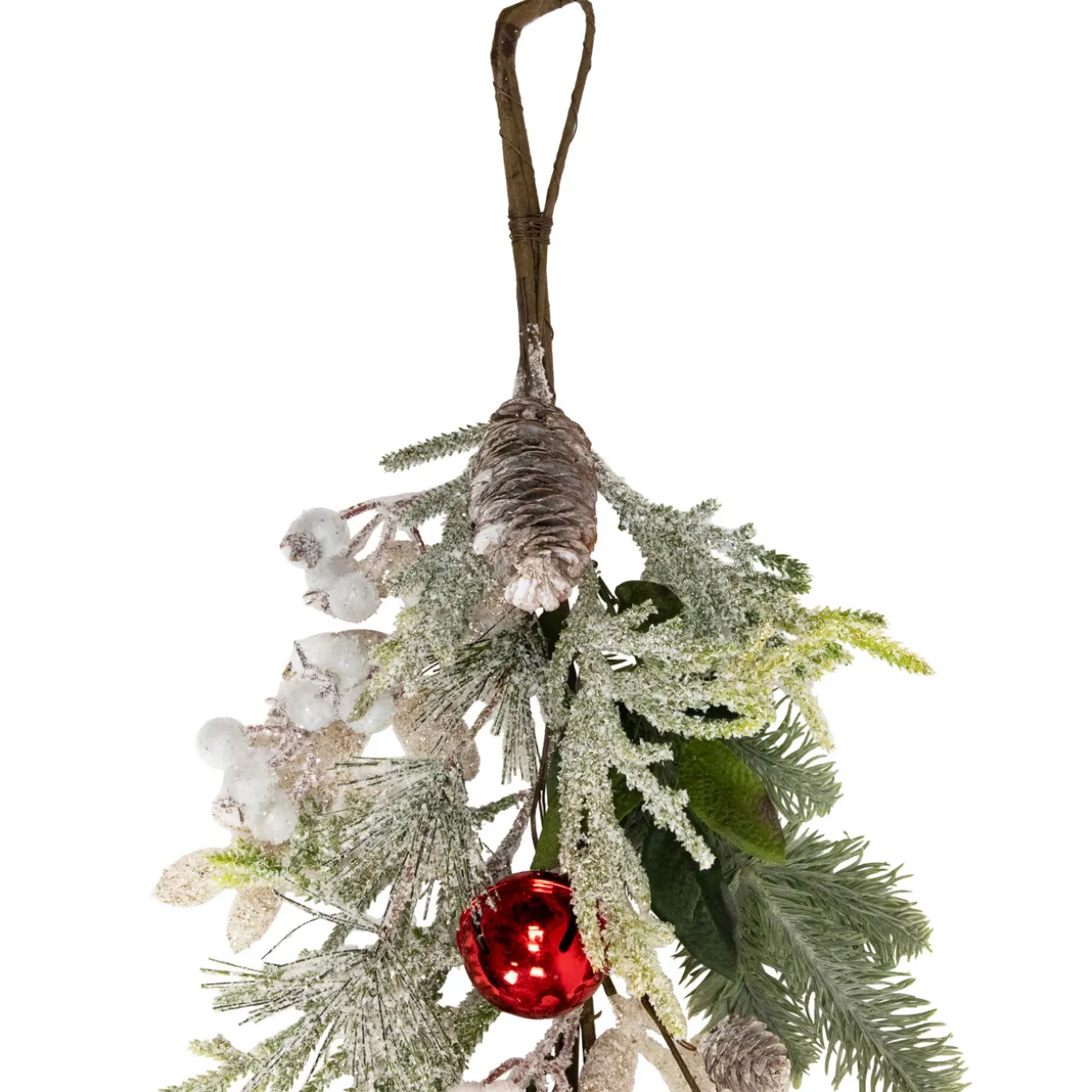 Frosted Pinecones and Berries Artificial Christmas Garland - 6' x 8" - Unlit