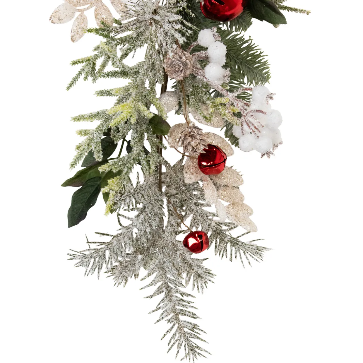 Frosted Pinecones and Berries Artificial Christmas Garland - 6' x 8" - Unlit