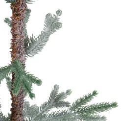 Frosted Slim Pine Artificial Christmas Tree in Burlap Base - 5' - Unlit