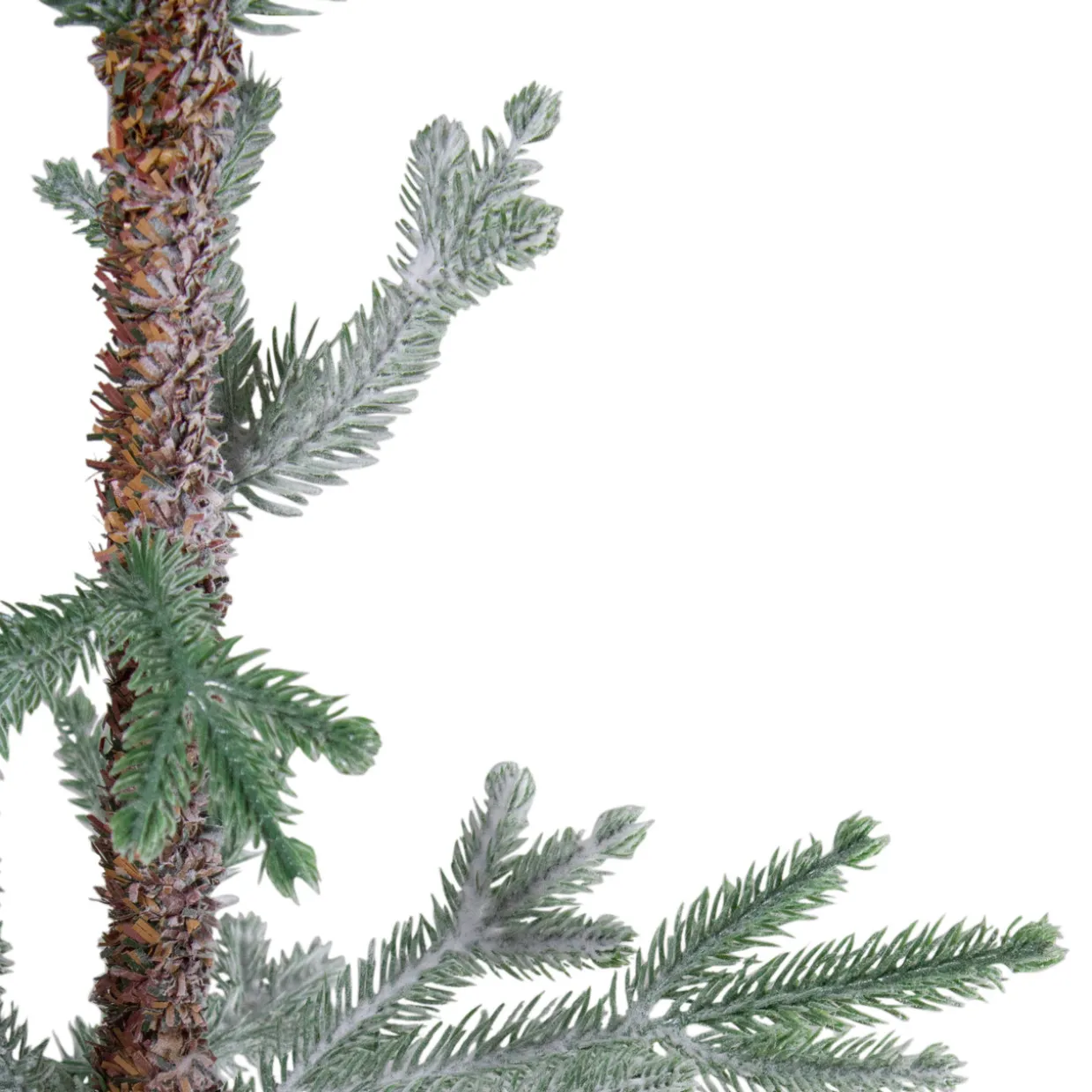 Frosted Slim Pine Artificial Christmas Tree in Burlap Base - 5' - Unlit