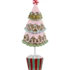 Frosted Waffle Cone Christmas Cupcake Tree - 10.25"