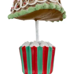 Frosted Waffle Cone Christmas Cupcake Tree - 10.25