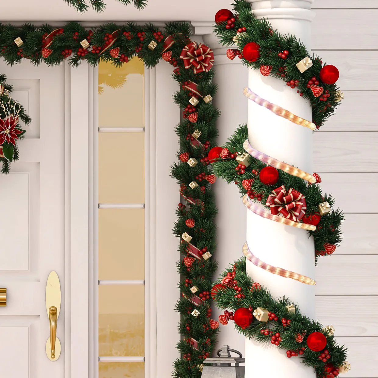 18ft Clear Incandescent Christmas Rope Lights