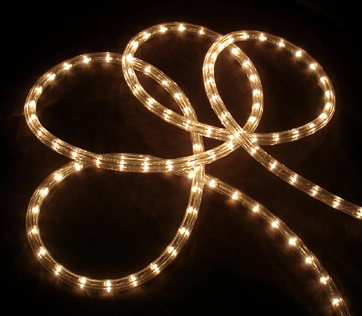 100ft Clear Incandescent Outdoor Christmas Rope Lights