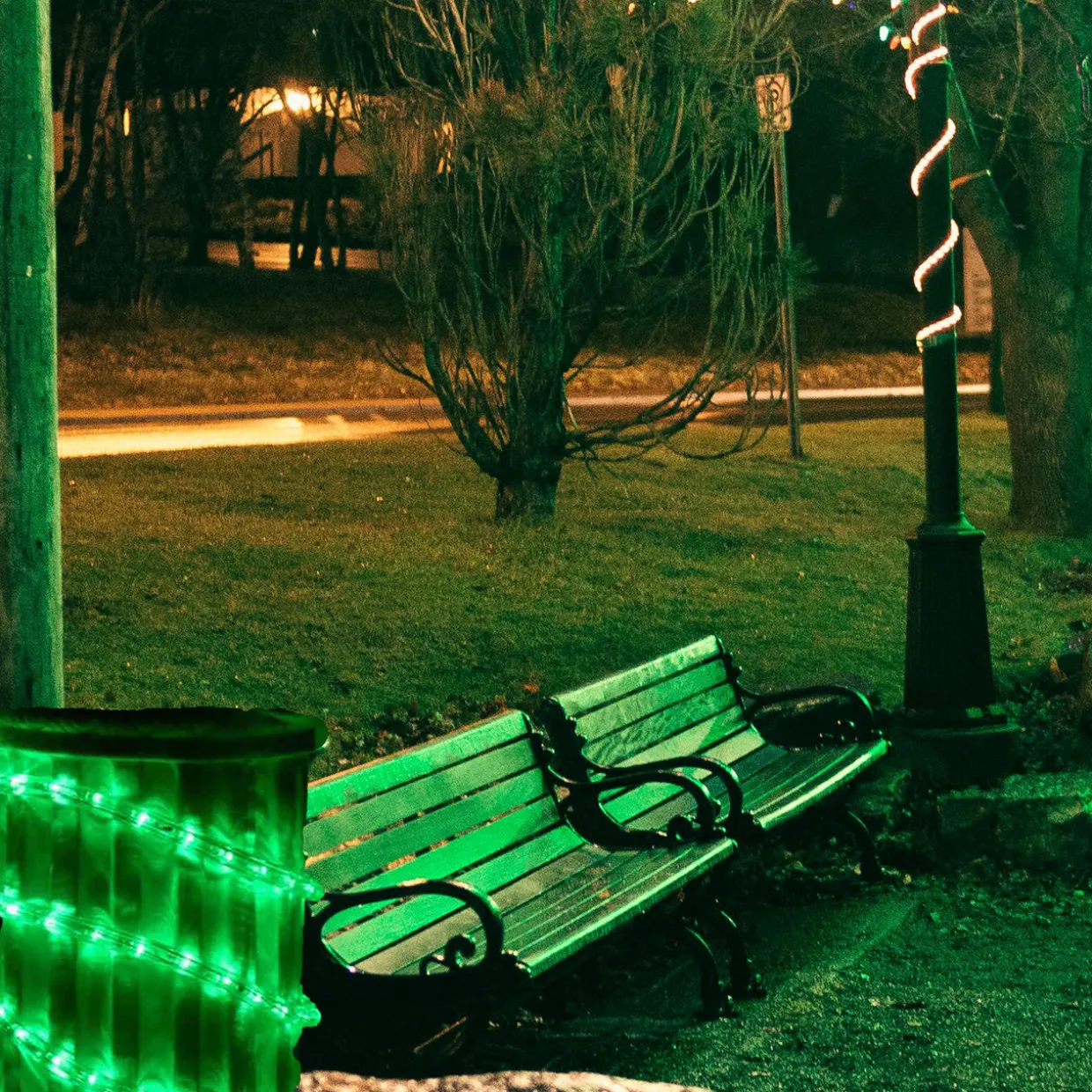 18ft Green LED Christmas Rope Lights