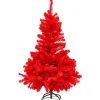 Full Pine Artificial Christmas Tree - 4' - Scarlet Red - Unlit