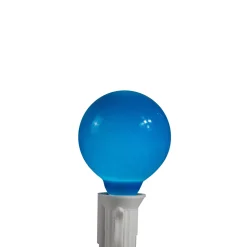 G40 Globe Christmas Light Set - Red, White and Blue - 9' White Wire - 10ct