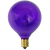 G50 Incandescent Replacement Christmas Bulbs - Purple - 25ct