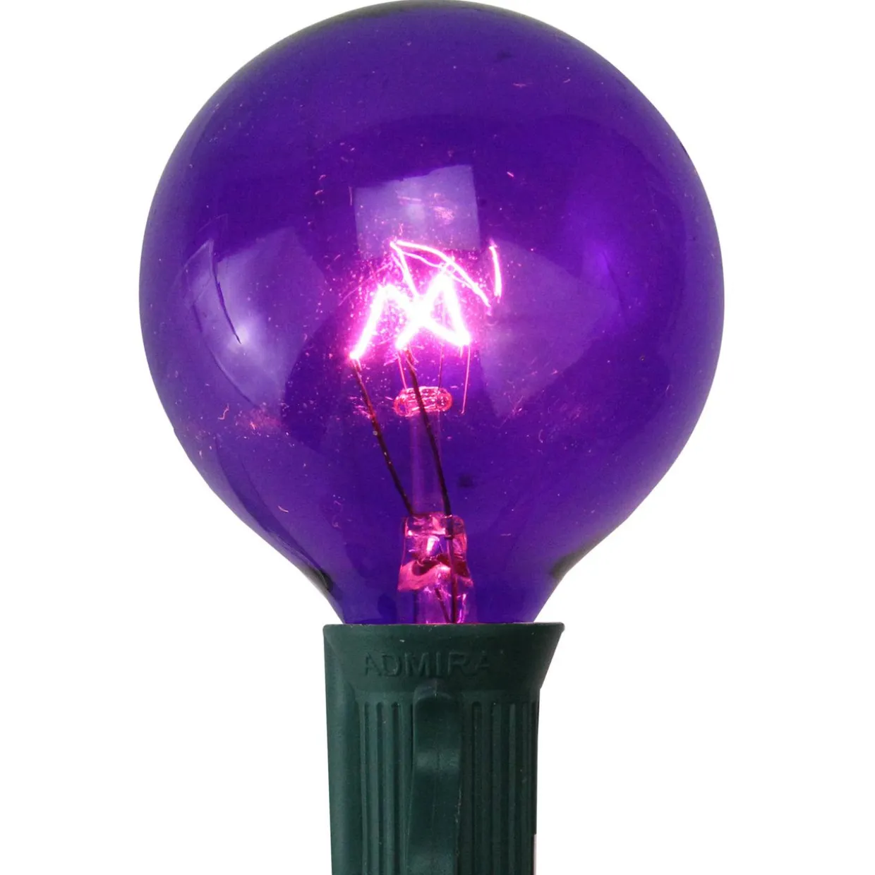 G50 Incandescent Replacement Christmas Bulbs - Purple - 25ct