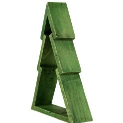 Geometric Wooden Christmas Tree Display - 9.5