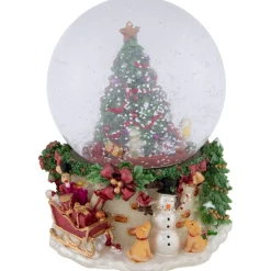 Gifts Under the Christmas Tree Musical Snow Globe - 6.5"