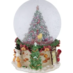 Gifts Under the Christmas Tree Musical Snow Globe - 6.5